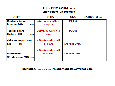 ELET-CURSO LICENCIATURA PRIMAVERA 2026 Image